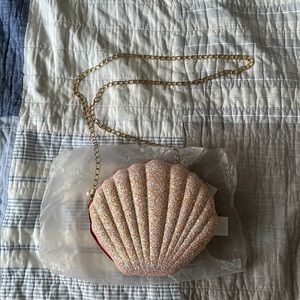 Glitter Seashell Clam Crossbody Purse
